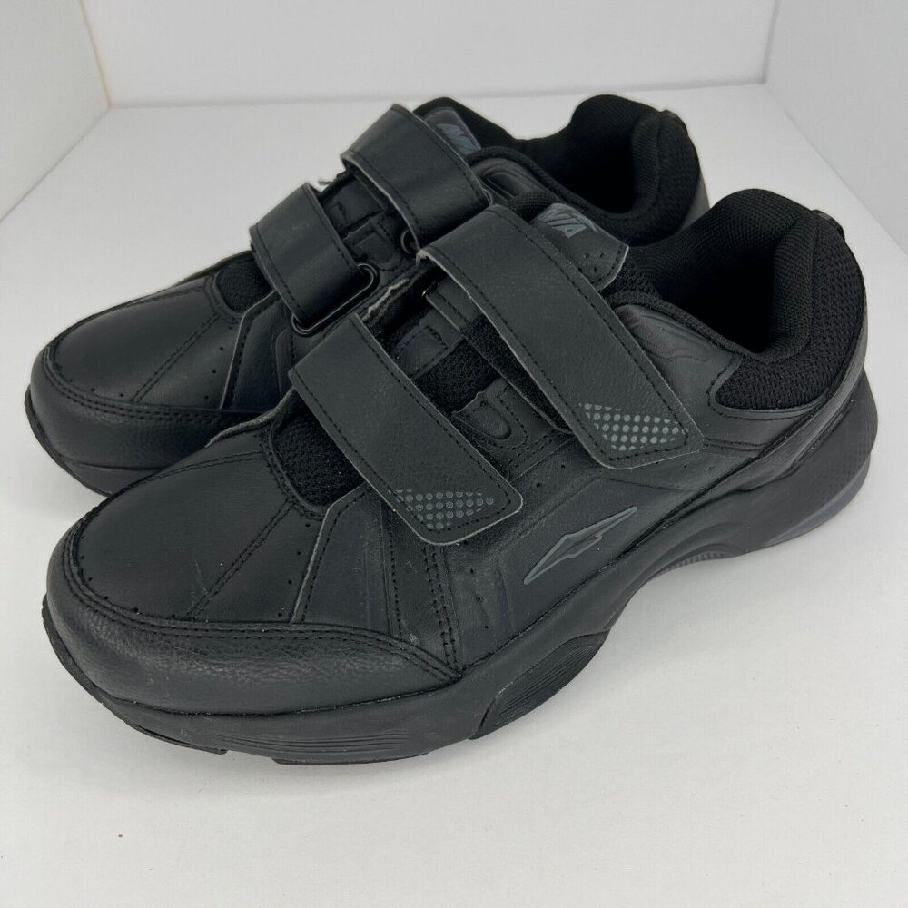 Avia Mens MNAV41ES216 Black Strap Non-Marking Low Top Size 8W Walking Shoes